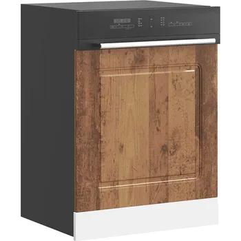 Kuchyňská skříňka Panel na myčku "Kalmar" starého dřeva 60x1,5x67 cm kompozit