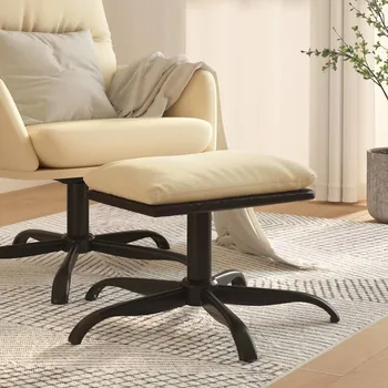 Taburet Podnožka modrá 60x60x36 cm textil a umělá kůže