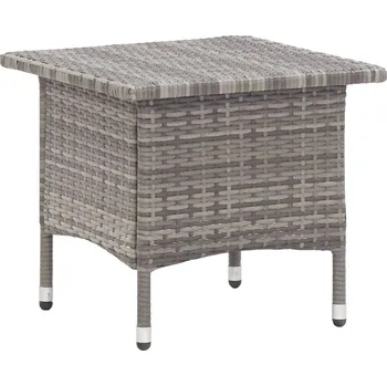 Zahradní stůl Čajový stolek hnědý 50 x 50 x 47 cm polyratan