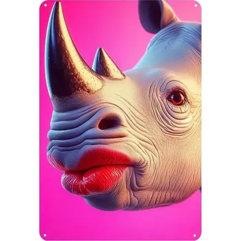 Plechová cedule BAF Plechová cedule Africká dáma 30 x 20 cm