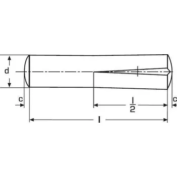 Spojovací materiál kolík 3x12 A2 NEREZ 1/2 rýhovaný DIN 1472
