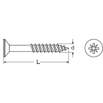 Vrut vrut univerzální 6.0x160/70 A2 NEREZ zápustná hlava, částečný závit, křížová drážka, DIN 7505A