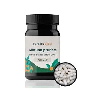 Mucuna pruriens kapsle - extrakt z fazolí s 98% L-DOPA 50 kapslí