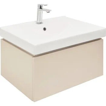 Koupelnový nábytek Koupelnová skříňka s umyvadlem SAT Feel 60x30x46 cm pískově béžová mat SATFEEL60BEU1B