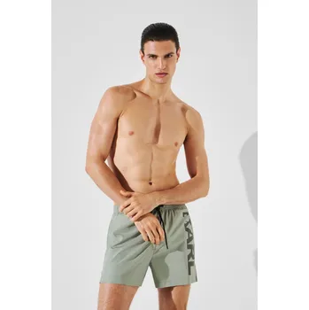 Pánské plavky PLAVKY KARL LAGERFELD KARL LOGO SHORT BOARDSHORTS ICEBERG GREEN