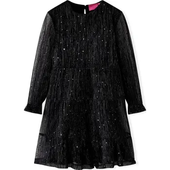 Dívčí šaty Dětské šaty s dlouhým rukávem černé 92