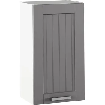 Nábytek Horní skříňka, tmavě šedá/bílá, JULIA TYP 4