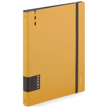Blok Kroužkový záznamník VERDE Karis A4 - 90 l / hořčicová