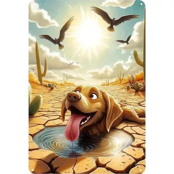 Plechová cedule BAF Plechová cedule Psí radost ze života 30 x 20 cm