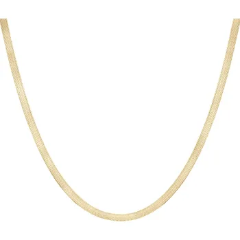 Řetízek Olivie Stříbrný plochý 45cm náhrdelník GOLD 9510 Ag 925; ≤5,7 g.