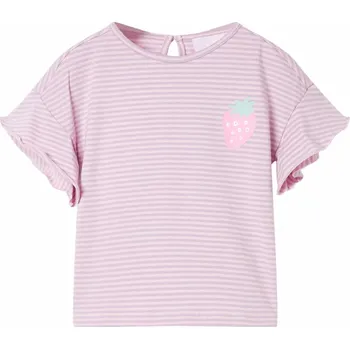 Chlapecké tričko Dětské tričko s volánkovými rukávy lila 140