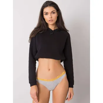 Kalhotky Šedé kalhotky se žlutou krajkou BR-MT-11425-gray-yellow Velikost: L