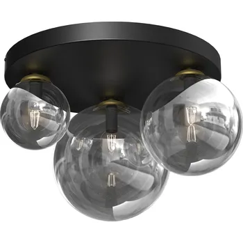 Stropní svítidlo Reflex, 3x grafitové skleněné stínítko, b/g, o