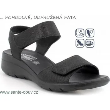 Dámská zdravotní obuv SANTÉ IC/757370 NERO vych. obuv vel.37-42, --- - 42