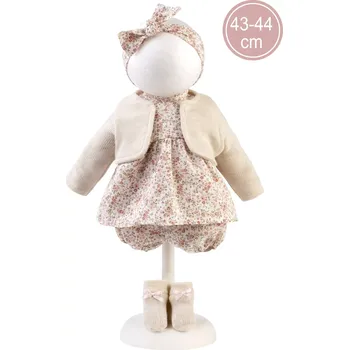 Doplněk pro panenku Llorens M844-01 obleček pro miminko New Born 43–44 cm