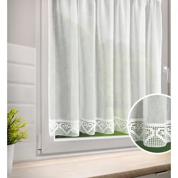 Záclona Dekorační krátká vitrážová záclona do kuchyně LINAS 150x90 cm MyBestHome