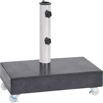 Stojan na slunečník Stojan na slunečník černý 45 x 25 x 8 cm žula