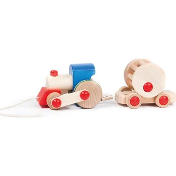 Dřevěná hračka Bajo Dřevěný vláček
