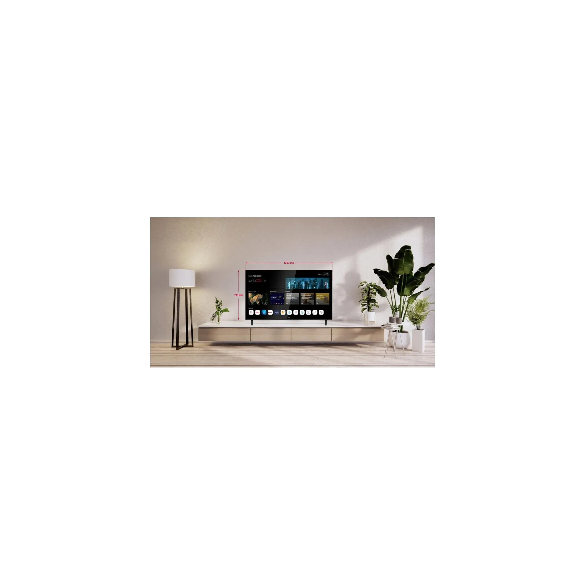 Fotografie 9 - Televizor Sencor 55" LED (SLE 55US803B)