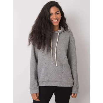 Dámská mikina Světle šedá dámská mikina s kapucí EM-BL-ES-21-525.10-gray Velikost: M