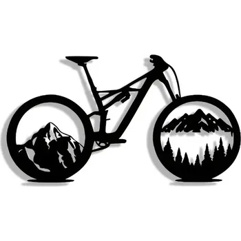 Obraz BAF Kovový znak Horské kolo