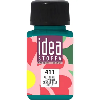 Speciální výtvarná barva Maimeri Idea Stoffa Barva na látky Opaque Blue Green 60 ml 1 ks