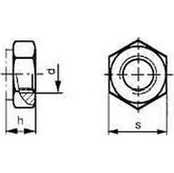 Matice matice M6 ZINEK /8/ pojistná kovová DIN 980V