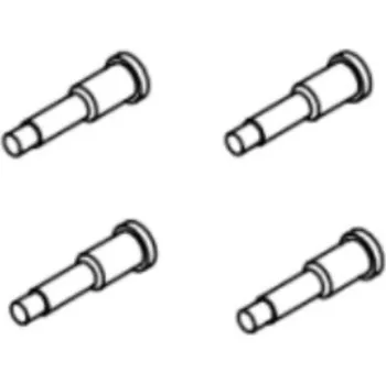 RC vybavení Turbo Racing Osy předních kol C75 4ks