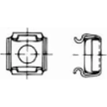 Matice matice M8 v kleci 1.0-1.7 A2 NEREZ pro otvor 12.3x12.3