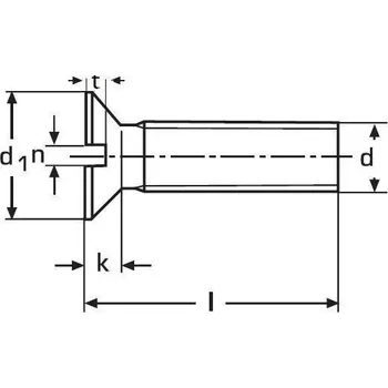 Spojovací materiál šroub M4x12 BEZ PÚ 4.8 zápustná hlava rovná drážka DIN 963
