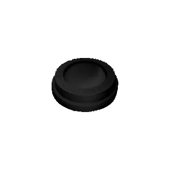 Jednorázové nádobí Víčko vypouklé černé pro papírové kelímky, 62 mm průměr, 50 ks