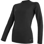 SENSOR MERINO DF dámské triko dl.rukáv černá velikost L