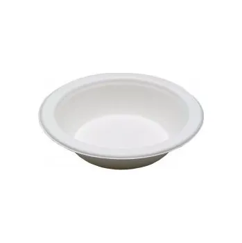 Jednorázové nádobí Miska na polévku cukrová třtina 500 ml, průměr 180 mm, 50 ks