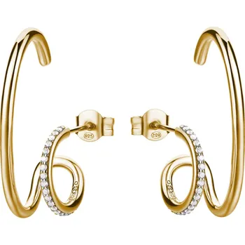 Náušnice Rosato Dvojité pozlacené náušnice Bianca RZBI77 + 2 měsíce na vrácení zboží