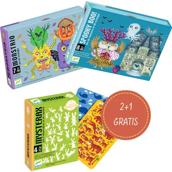 Desková hra Balíček karetních her Djeco - příšerky