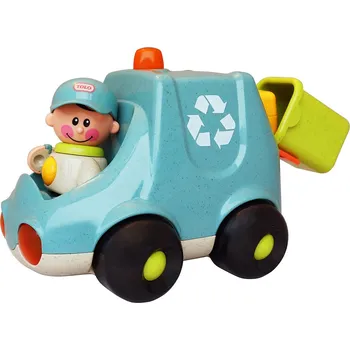 Dřevěná hračka First Friends Popelářské auto (BIO)