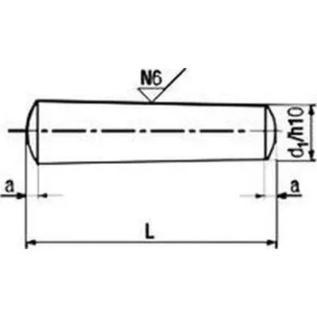 Šroub kolík 4x30 BEZ PÚ kuželový DIN 1B