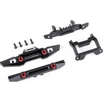 RC náhradní díl Traxxas nárazník hliníkový černě eloxovaný s D-očky (pro TRX-4M Defender)