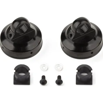 RC model RC8B3.2 vrchní hliníkové čepičky olejových tlumičů, 2 ks.