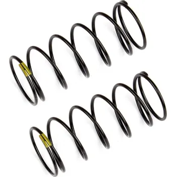 RC model Přední pružiny tlumičů, žluté, 4.30 lb in, L44mm, 2 ks.