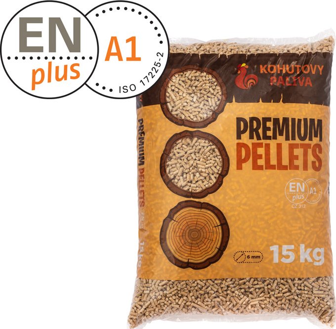 PREMIUM PELLETS - EN PLUS A1 Balení: Foukané 1000 kg