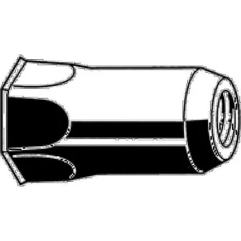 Nýt nýtovací matice OTEVŘENÁ M10x20 A2 NEREZ zápustná malá hladká hlava 6hranné tělo do 1/2 (s= 1.0-4.0 mm)