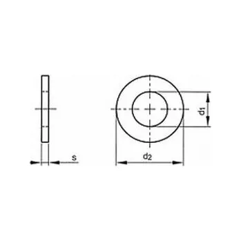 Spojovací materiál podložka M8 pr. 8.4x15x1.6 ZINEK 200 HV DIN 433