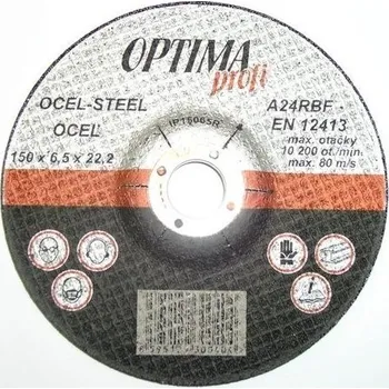 Brusný kotouč kotouč 115x6.5 fe/fe brusný IP11565R OPTIMA PROFI