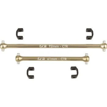 RC model B74.2 FT středové hliníkové kardany s vložk., 2+4 ks.