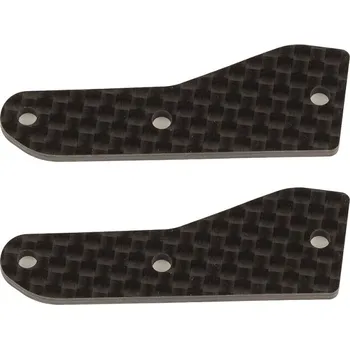 RC model RC8B4 FT uhlíkové vložky přední vrchních ramen, 2.0 mm, 2 ks.