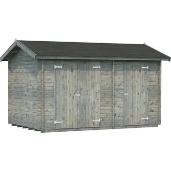 Zahradní domek Palmako Domek na nářadí JARI 8,9 m² Barva: Šedá, máčení