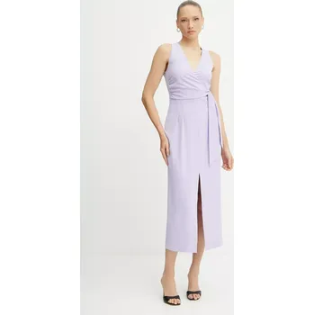 Dámské šaty Šaty Patrizia Pepe fialová barva, midi, 2A2887 A411 2A2887.A411 04X, vel. 36