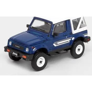 autíčko Suzuki Jimny SJ413 modrá RHD 1:64 - BM Creations Suzuki Jimny SJ 413 - kovový model auta