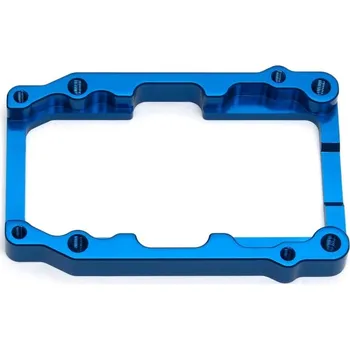 RC model RC8B3 modrý hliníkový ráměček držáku motoru